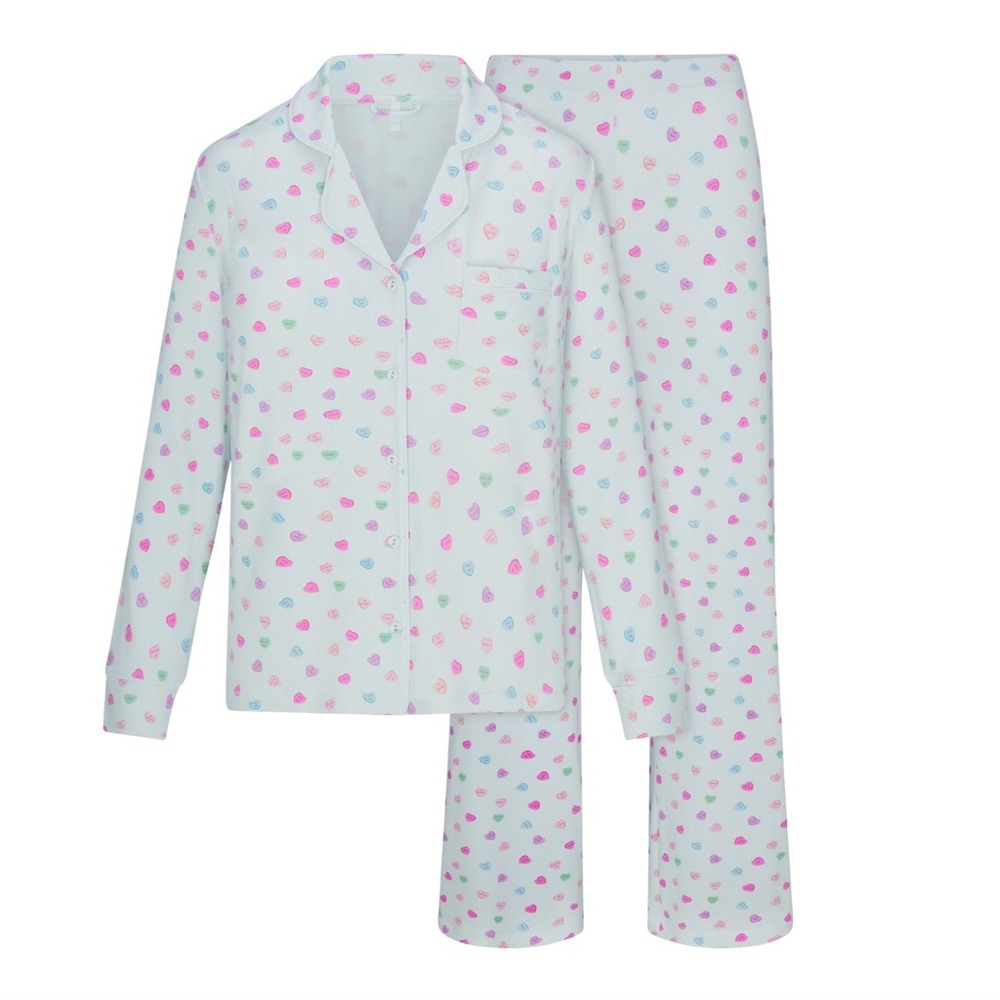 Skims Valentines Hearts 2025 Soft Lounge Sleep Set